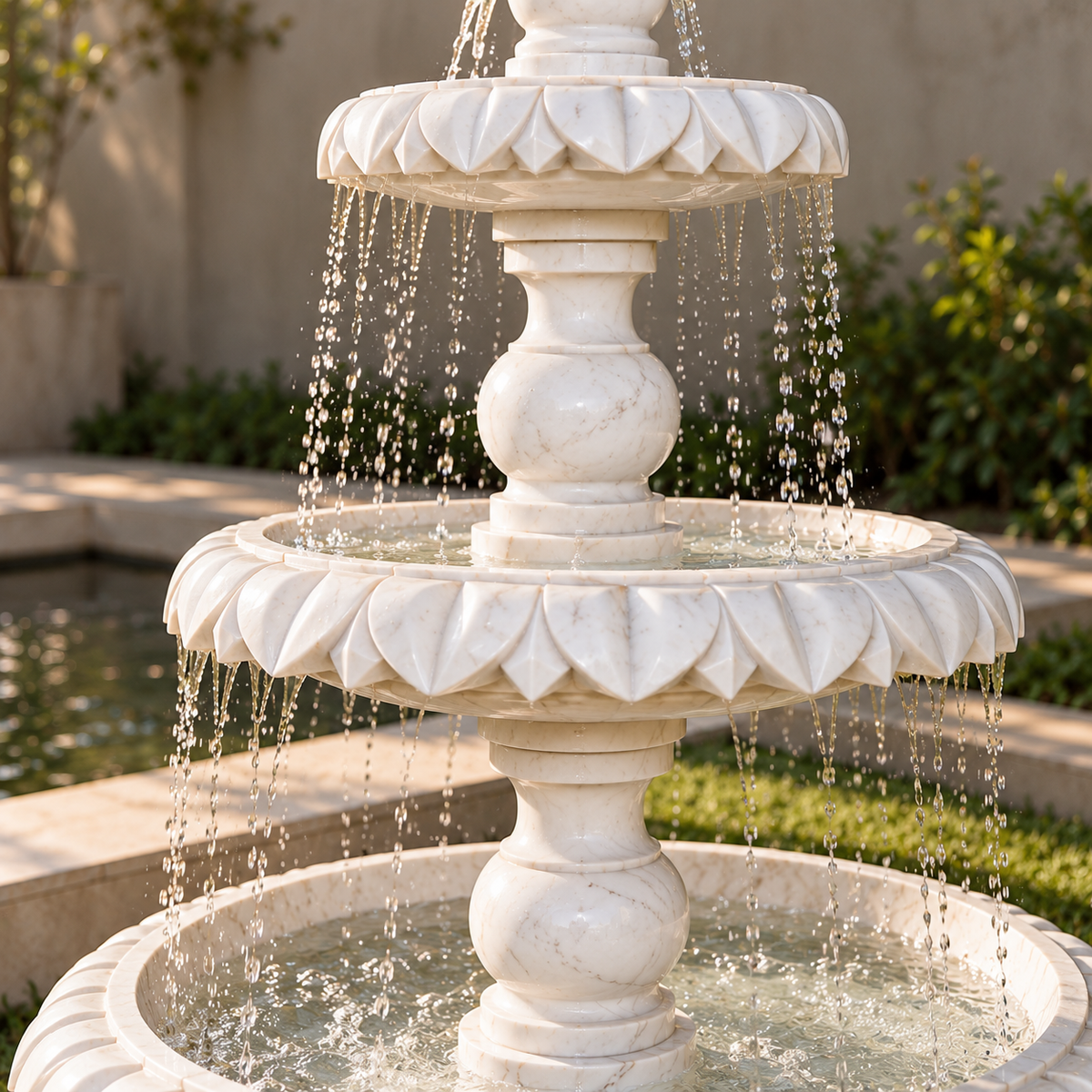 The Three-Tier Heritage – Banswara Marble Fountain
