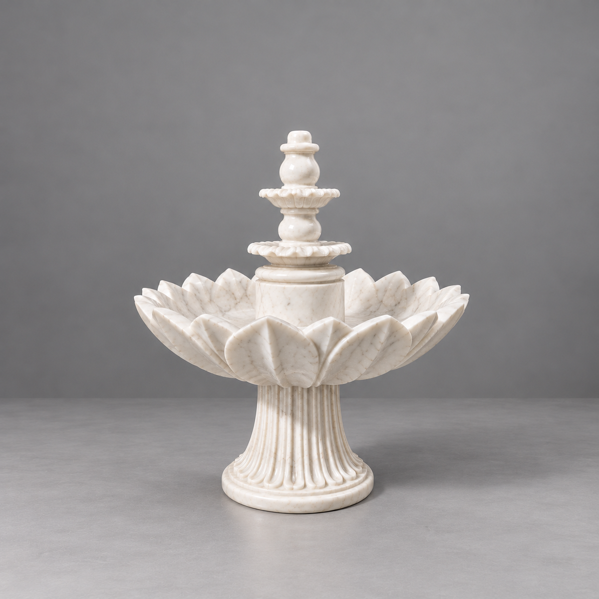 The Lotus Bowl – Banswara Marble Fountain
