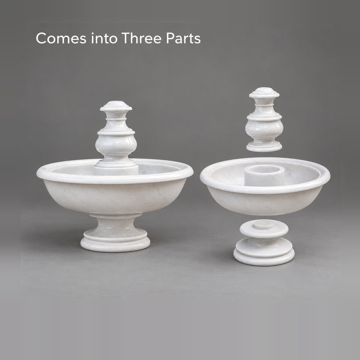 The Petite White – Small Marble Fountain