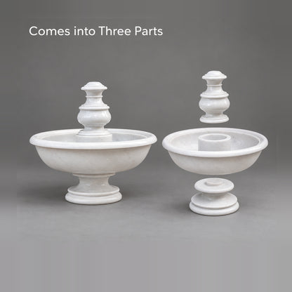 The Petite White – Small Marble Fountain