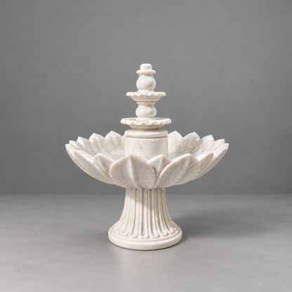 The Lotus Bowl – Banswara Marble Fountain