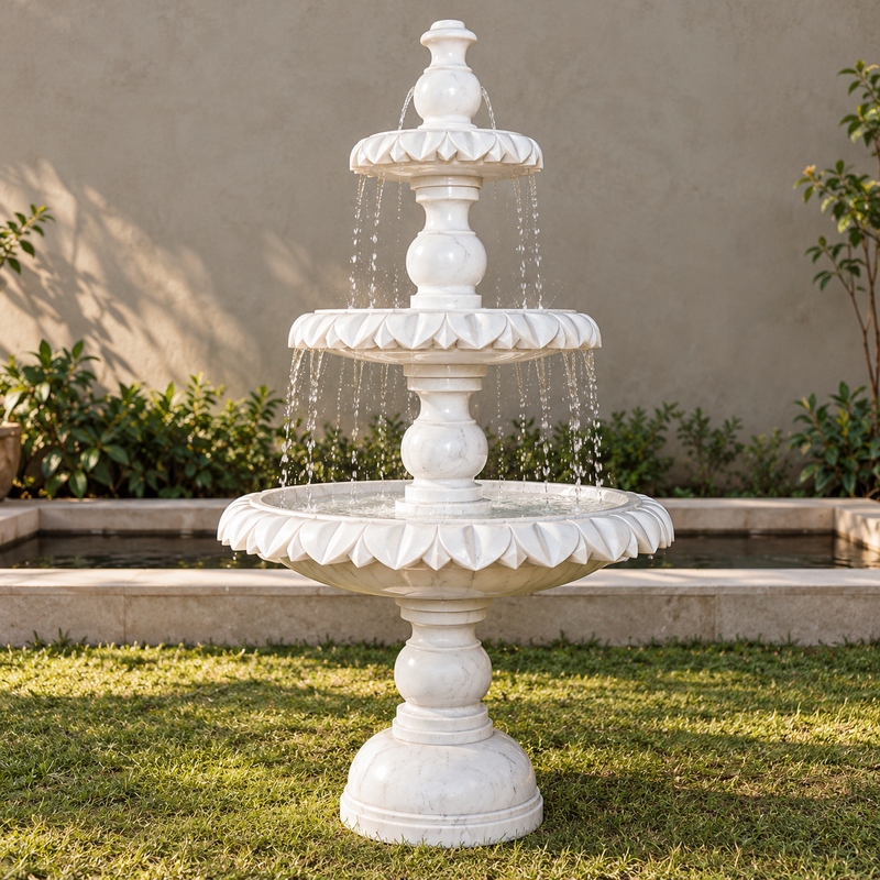 The Three-Tier Heritage – Banswara Marble Fountain