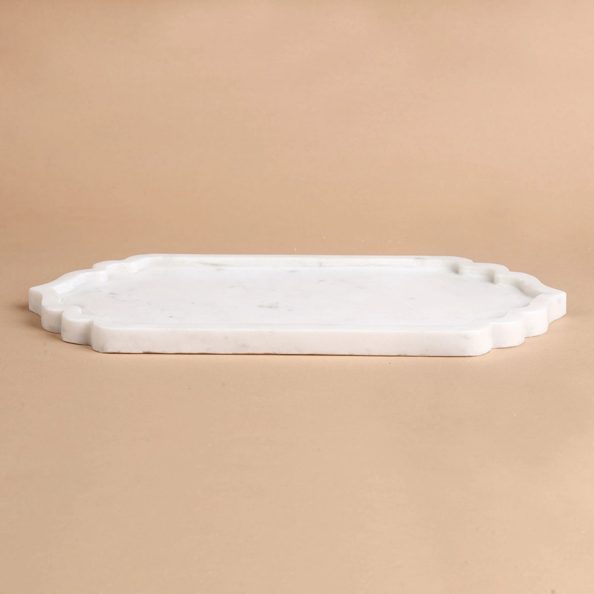Arch Tray - White Marble Arched Rectangular Tray