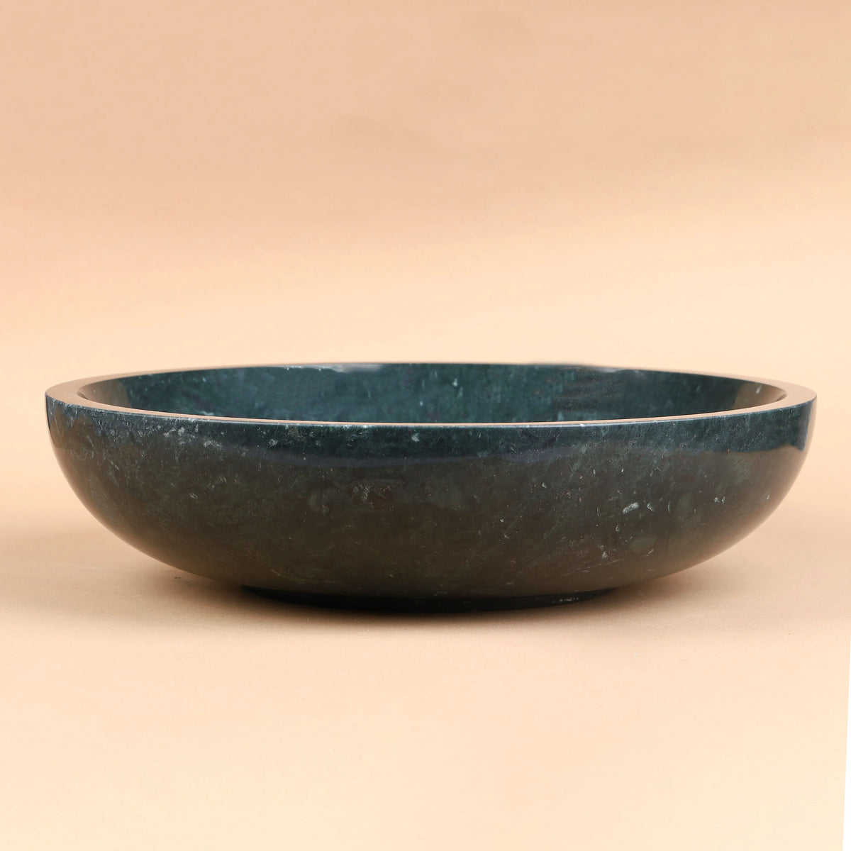 Moon Bowl - Green Marble Round Bowl