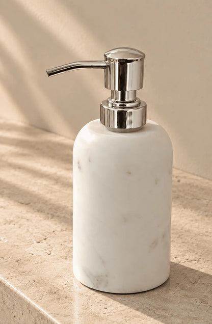 White Marble Soap Dispenser