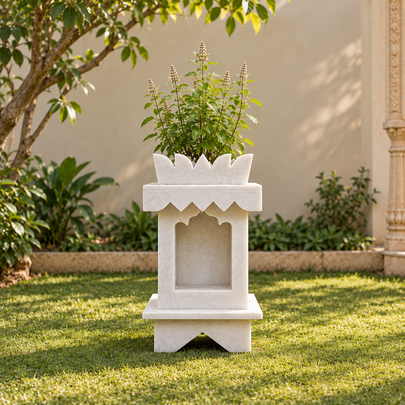Plain White Marble Temple (Small)