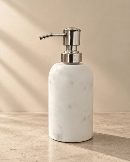 White Marble Soap Dispenser