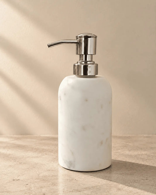 White Marble Soap Dispenser