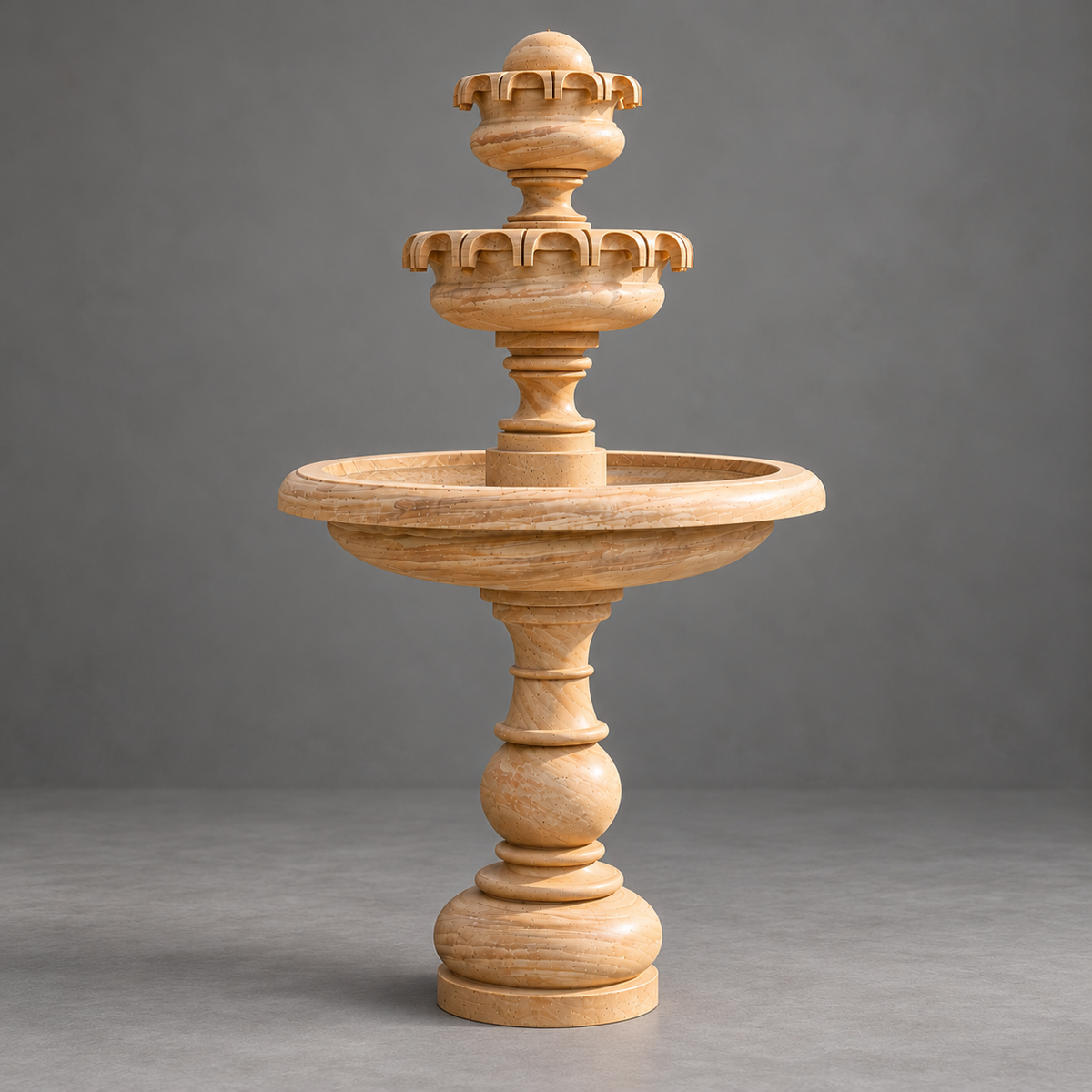 The Grand Cascade – Three-Tier Sandstone Fountain