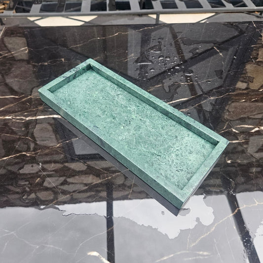 Pine Tray - Green Marble Rectangular Tray