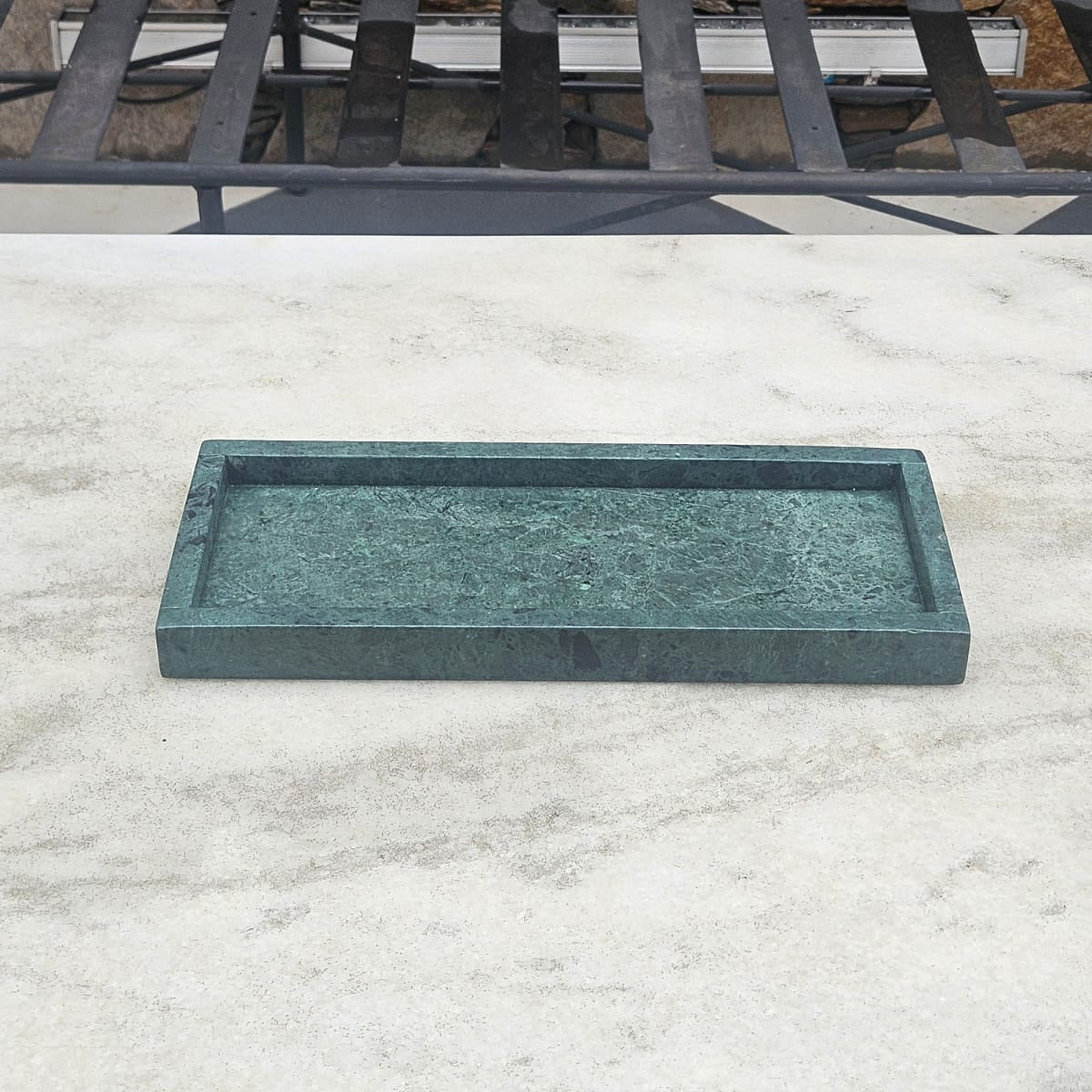 Pine Tray - Green Marble Rectangular Tray